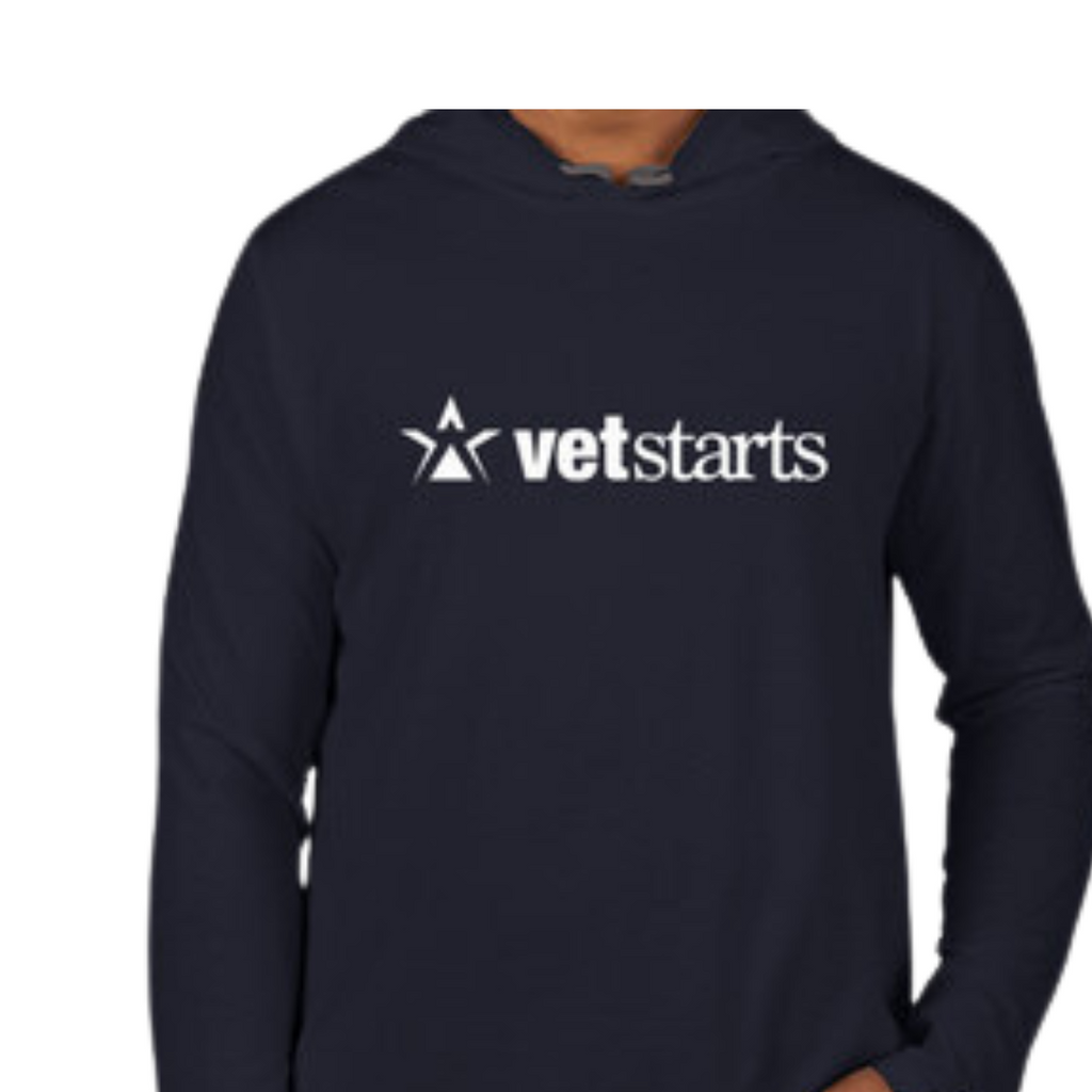 Hooded Navy Longsleeve Shirt