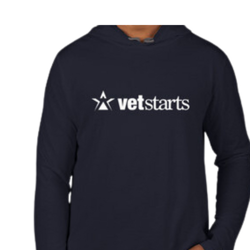 Hooded Navy Longsleeve Shirt